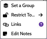 The routine settings menu opened from a routine's gear icon